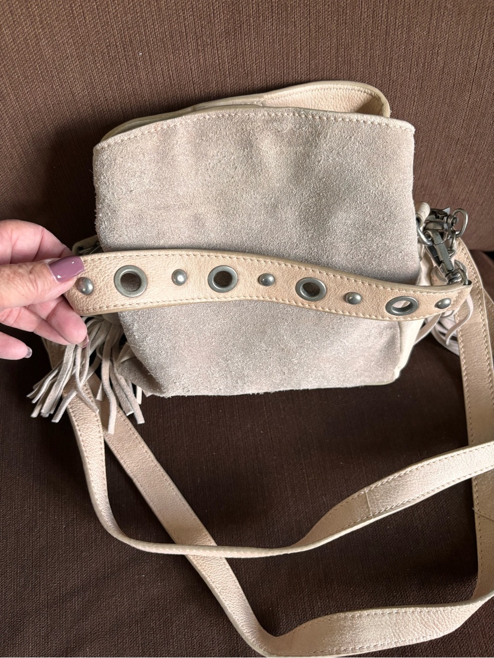 Free People “Sindy” Suede Crossbody